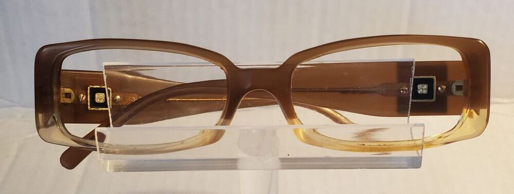 Bvlgari Designer Eyeglass Frames Tortoise Mod 474 51-17-135 Italy Auth Case Incl